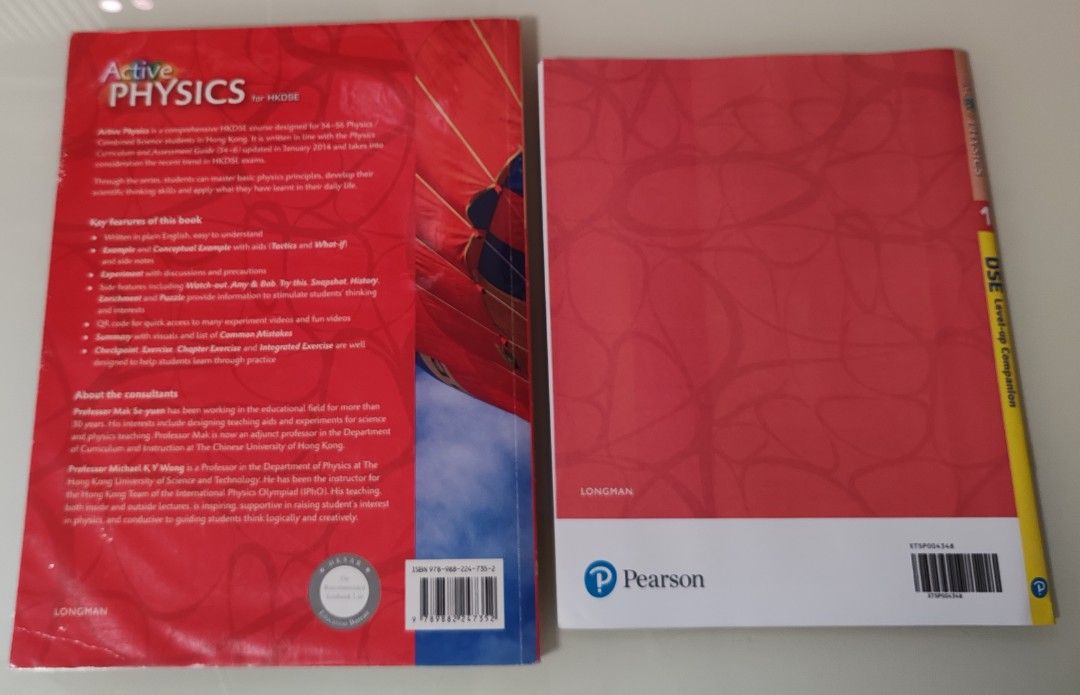 Active physics 1 （分類：教科書）位於 Hong Kong。 由 hellolulupang 提交（商品編號 1382731921，圖片 3）。簡介： 1) physics 1 - 書有非常小量原子筆筆記和highlight. DSE level compansion 全新冇做過。 $70 2) physics book 7+ DSE level compansion 冇字跡冇highlight. $120 sold 3) physics book 8+DSE level compansion 冇字跡冇highlight. $120 (book 7+8 —齊要$220) sold 荃灣西交收。