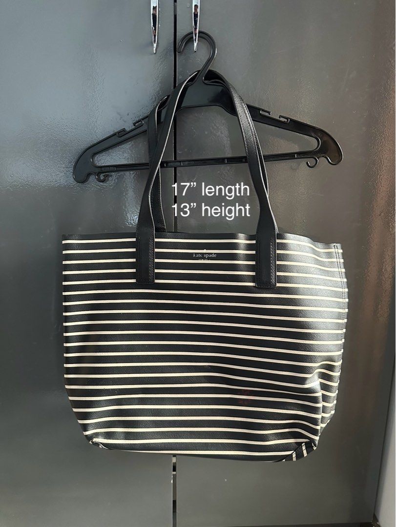 Authentic Kate Spade bag. Stripes - black and white (Category: Shoulder Bags) located in Taguig. Submitted by MNugget (Listing ID 1382750818, Image 1). Description: Original/Authentic Kate Spade. Bought in the US. Used 1x only. Need to declutter..
