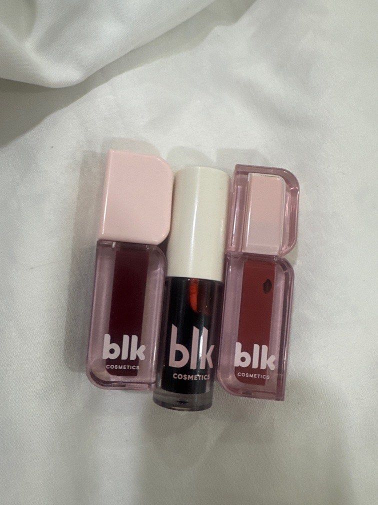 BLK lip tint bundle swatched (Category: Makeup) located in Quezon City. Submitted by destashingmycloset (Listing ID 1382703108, Image 1). Description: .