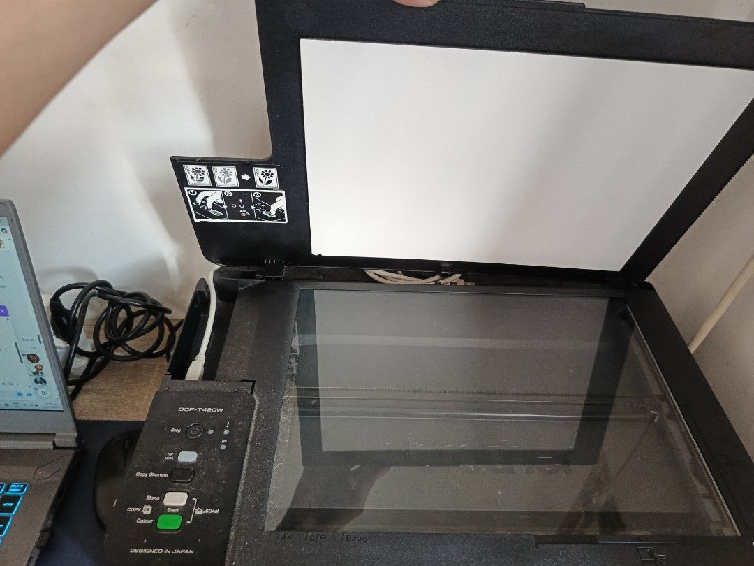 Brother DCP-T420W (Category: Printers, Scanners & Copiers) located in Caloocan City. Submitted by boncatojam19096 (Listing ID 1382709207, Image 1). Description: Brother DCP-T420W with Scanner (slightly used) no dents or any issues.