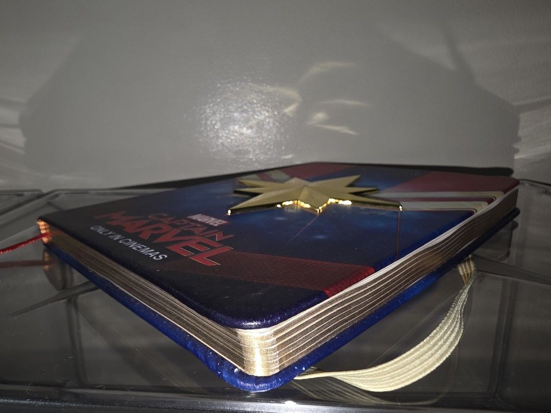 Captain Marvel Journal Notebook (Official Premiere Giveaway) (Category: Stationery & School Supplies) located in Makati City. Submitted by code_blue (Listing ID 1382767703, Image 2). Description: PM for inquiries or Offers, thank you!.