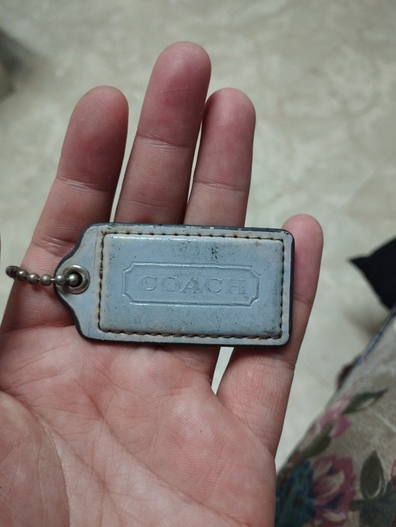 Coach Light Blue Hang Tag Accessory (Category: Luxury Bags & Wallets) located in Manila. Submitted by maxxxxxxxxxxxx (Listing ID 1382798053, Image 1). Description: for sale authentic coach hang tag Light Blue authentic perfect for your coach baggy.