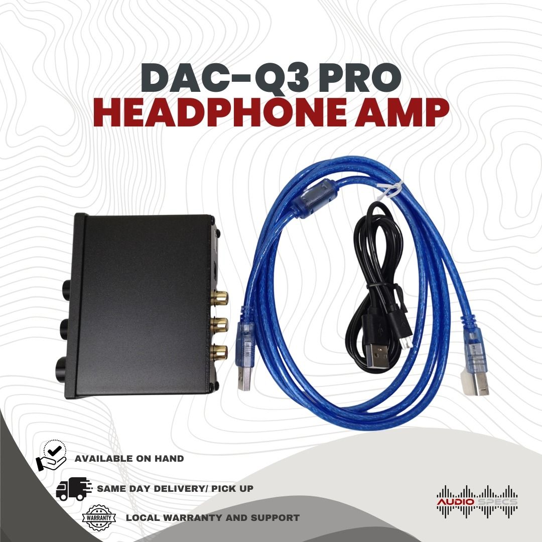 DAC-Q3 PRO Headphone HiFi Amplifier (Category: Soundbars, Speakers & Amplifiers) located in Quezon City. Submitted by allanpauco (Listing ID 1076877519, Image 2). Description: DAC-Q3 PRO Headphone HiFi Amplifier Brand new units available on hand Available for pick-up or shipping courtesy of buyer All items are tested and guaranteed in good working conditions before we handover to our buyers. Exceptions are those in sealed packaging's. Compatibili
