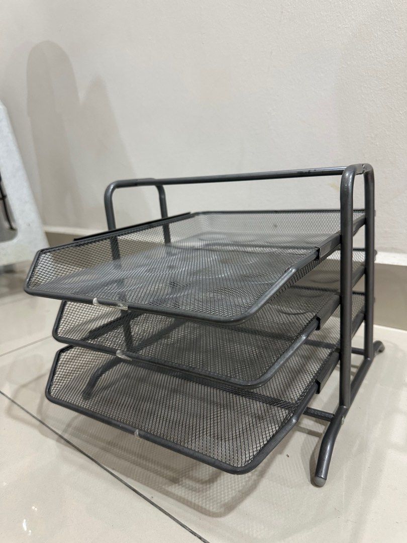 Document Rack 3 layer (Category: Storage Boxes & Baskets) located in Cheras. Submitted by shawnwork12 (Listing ID 1382864570, Image 2). Description: Good quality office Table Rack.