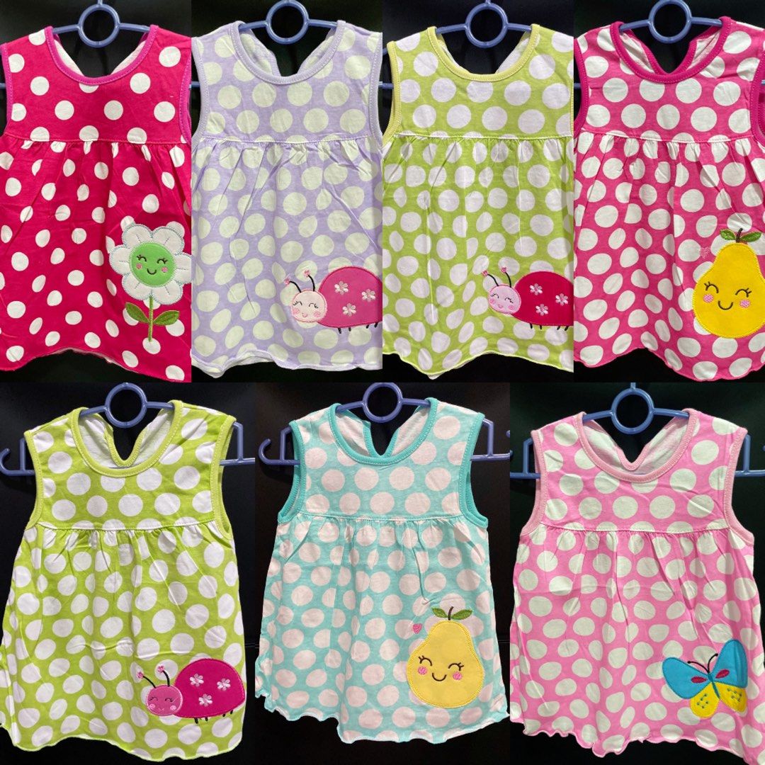 Dress Baby (Category: Babies & Kids Fashion) located in Hulu Selangor. Submitted by lindahasmar95 (Listing ID 1382842325, Image 1). Description: Dress baby ✅ Freesize : 3 month - 2 years ✅ Material : Cotton ✅ Sizing chart : Bahu : 22cm Dada : 26cm Panjang : 40cm RM10❌ 1 pcs RM5 only ‼️ Combo 3 pcs RM12✌🏻 Note : Boleh jadi dress & blouse🥰.