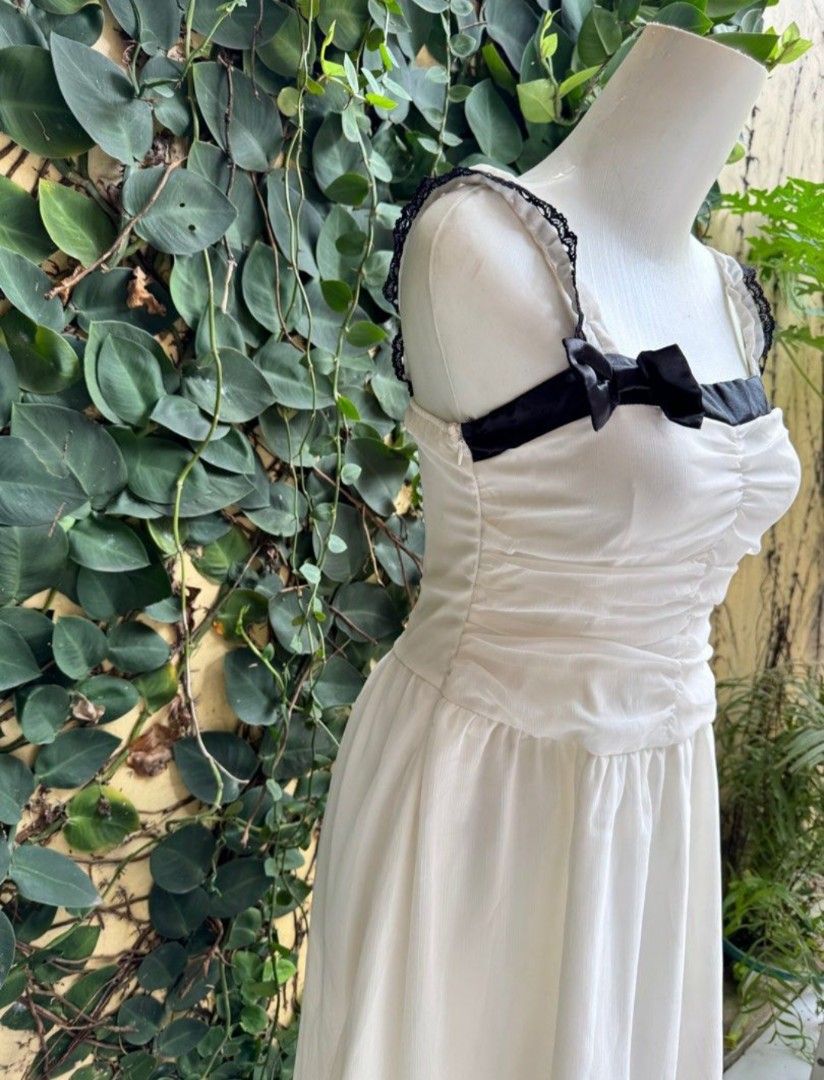 sachin and babi light blue dress Off-White One-Shoulder Long Prom Dress with Corset Off White / 10