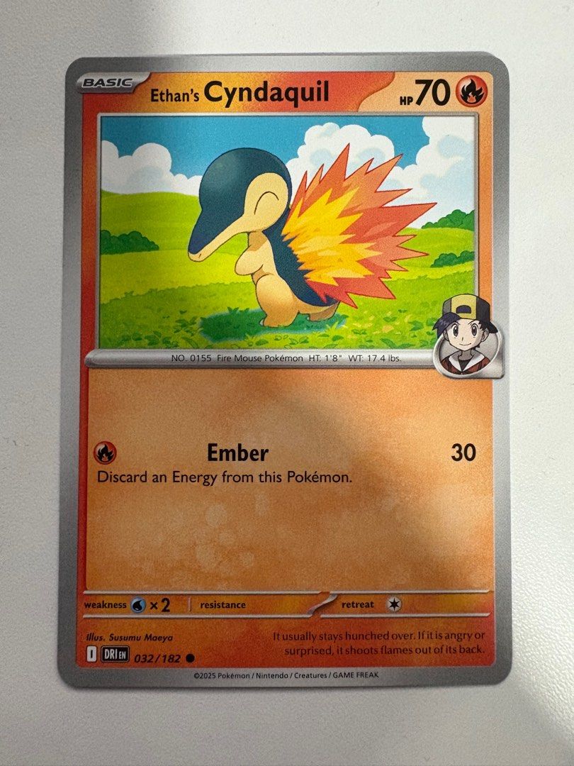 Ethan's Cyndaquil Pokemon Card, Hobbies & Toys, Toys & Games on Carousell