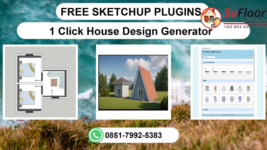 FREE, WA 0851-7992-5383 SKETCHUP PLUGINS 1 Click Hose Design Generator ...