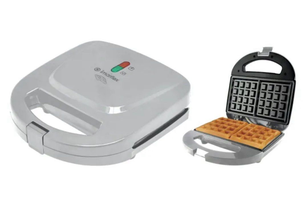 IMARFLEX WAFFLE MAKER (Category: Breadmakers) located in Caloocan City. Submitted by ohhhymyjieee (Listing ID 1382740140, Image 2). Description: SALE ‼️ SALE ‼️ SALE ‼️ IMARFLEX WAFFLE MAKER • Space Saver Design • 2-slice Non-stick Plate • Anti-Slip Rubber Footing • Cool touch Handle with Lock Clip • 650 watts • 250volts.