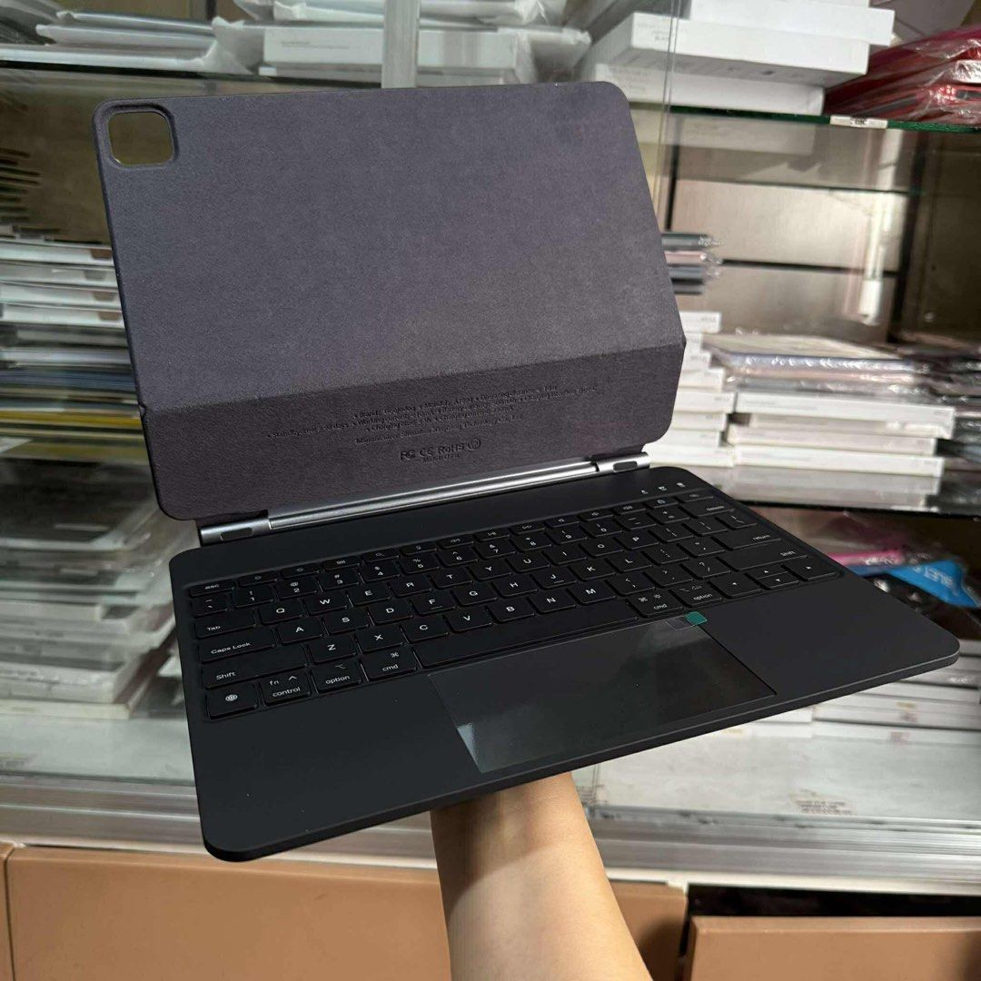 iPad Pro 13 2024 Magic Keyboard Case Magnetic Goojodoq Bluetooth 3rd Version (Category: Cases & Sleeves) located in Quezon City. Submitted by rcstny (Listing ID 1382784143, Image 2). Description: iPad Pro 13 2024 Magic Keyboard Case Magnetic Goojodoq Bluetooth 3rd Version ₱4500 - Built-in Trackpad - Magnetic Holder: With a free-floating design - Front and Back Protection - Backlit Keys: on/off (7 colors) - USB-C Rechargeable Keyboard - Silent and