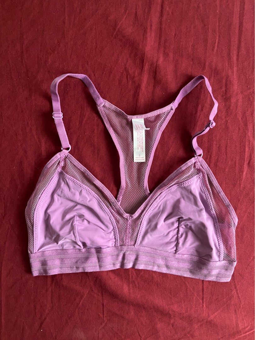 Lace Bralette Brassier Sportsbra Bundle (Category: Undergarments & Loungewear) located in Cebu City. Submitted by declutteringgstufff (Listing ID 1382851991, Image 3). Description: Size: Small (32-34 A/B) - purple: actual when worn on a model - green is a ww inspo - Not yet used. Bought online for 250 each before but never got to use it. Selling it in bundle to declutter. SF: Starts at Php60 through J&T +++ freebie if you buy more items.