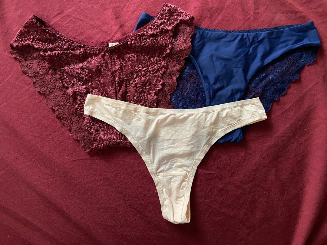 Lace Silk Underwear Bundle (Category: Undergarments & Loungewear) located in Cebu City. Submitted by declutteringgstufff (Listing ID 1382790588, Image 1). Description: ALL BRAND NEW NOT USED Size: XS-Small Brand: Random SF: Starts at Php60 through J&T Buy items for a minimum of Php500, get free shipping through J&T. .