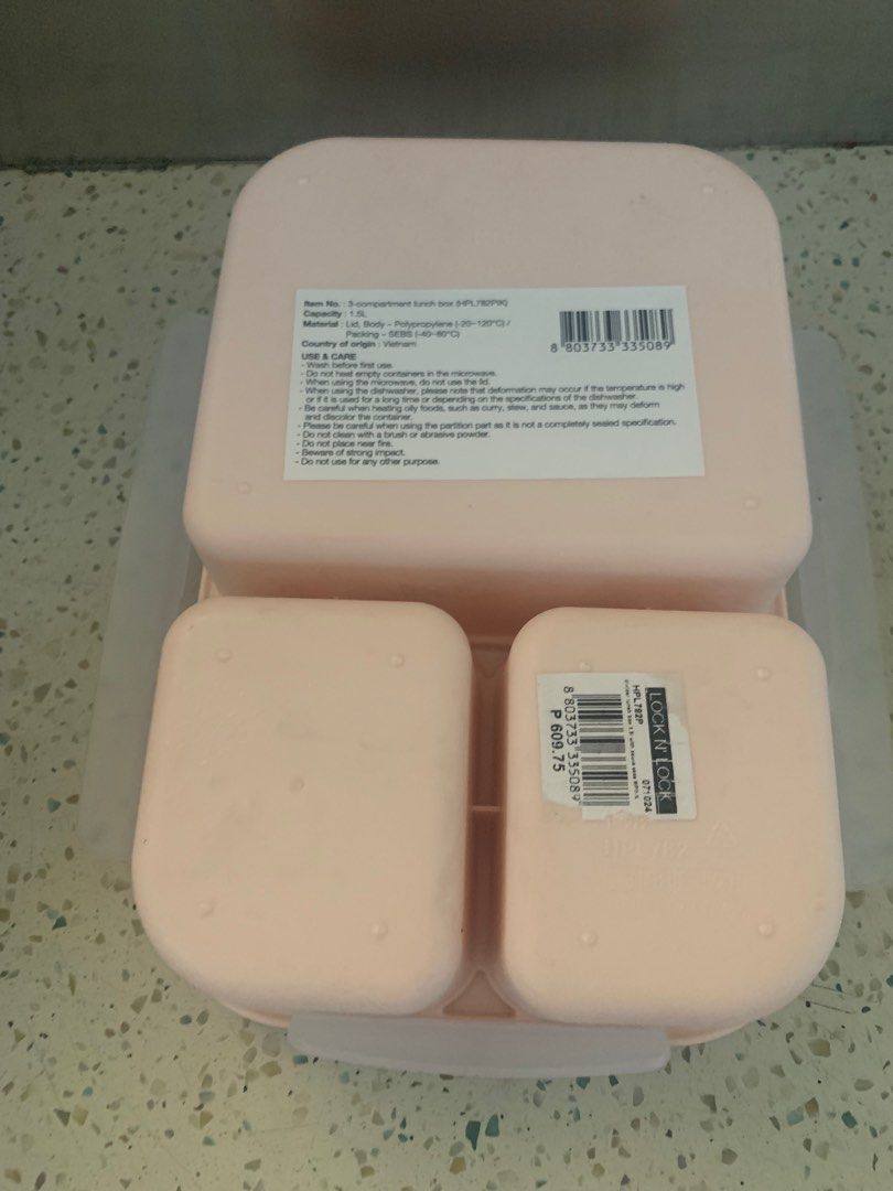 Lock n Lock Tupperware snack storage (Category: Food Organization & Storage) located in Quezon City. Submitted by prelovedsaleitems (Listing ID 1382706636, Image 2). Description: .