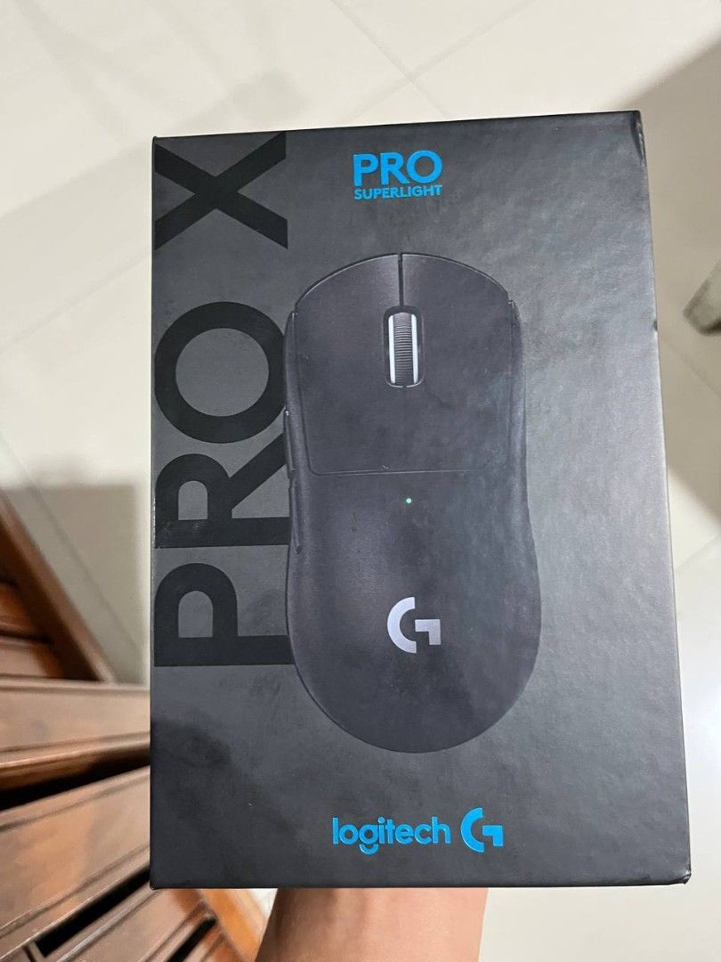 Brandnew Logitech Pro X Superlight (Category: Mouse & Mousepads) located in Quezon City. Submitted by buttercup_114 (Listing ID 1382793098, Image 3). Description: brand new logitech pro x superlight with complete accessories rfs: rattling noise inside, possible loose component. bought this as a gift but noticed the rattling noise, so I decided to just sell it. mouse is fully functioning, and there is no issue for usage. can send video of the ratt