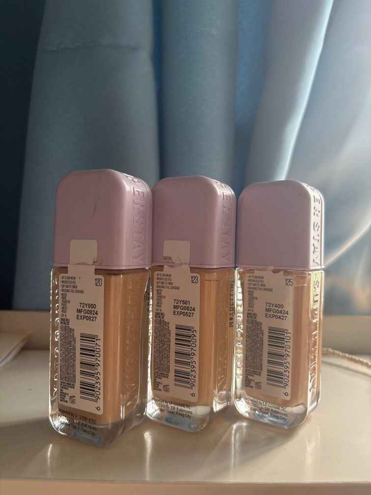 Maybelline Superstay Lumi-Matte (Category: Makeup) located in Binan City. Submitted by _0000 (Listing ID 1382725528, Image 3). Description: ₱350 each Few pumps used ₱699 mall price Expiry 2027 .