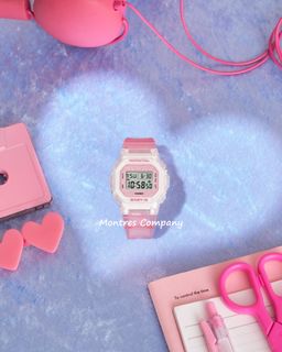 Montres Company 香港註冊公司 (32年老店) 卡西歐 CASIO BABY-G BABY G BABYG 防震 100米防水 BGD BGD565 BGD565GC BGD-565 BGD-565GC BGD-565GC-4 休閒設計 bling bling 閃閃透明粉紅色 三款色有現貨64240106814337110