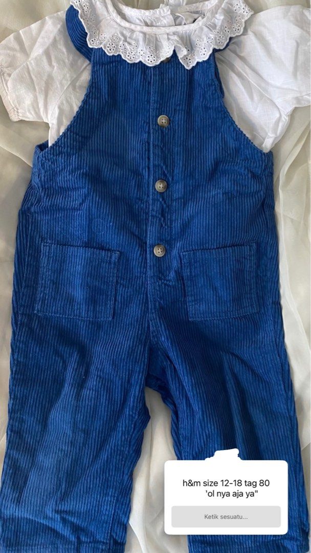 OL H&M baby (Kategori: 1 hingga 3 tahun) berada di Depok. Dikirim oleh prelovedizzatikarimah (ID iklan 1382759466, Gambar 1). Deskripsi: Kondisi like new Size 1-2tahun Warna biru.