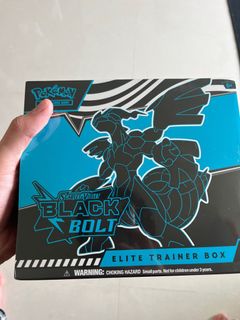 Pokemon TCG Black Bolt and White Flare ETB Shrinked Sealed, Hobbies