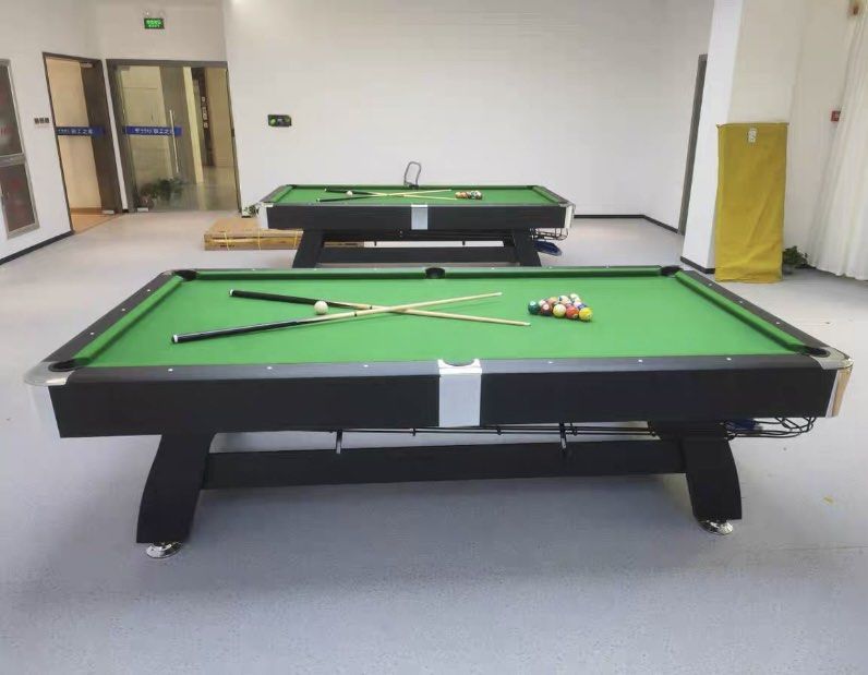 Pool Table (Category: Billiards & Bowling) located in Singapore. Submitted by estorapooltable (Listing ID 1380690258, Image 2). Description: High-quality pool tables available in 8ft and 9ft sizes. Features include marble hole design, automatic ball return, and comes with a full set of accessories. Available in various cloth colors. Please specify your preferred size and color when ordering..