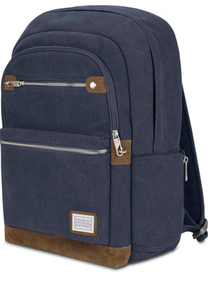 Pre-order Travelon Anti-Theft Heritage Backpack (Category: Backpacks) located in Las Pinas. Submitted by taipien (Listing ID 1382843066, Image 3). Description: Pre-order Travelon Anti-Theft Heritage Backpack Color: Indigo DP: 50% ETA: 3 weeks SRP: PHP 7,250 Top highlights About this item 5-Point Anti-Theft security system. Roomy main compartment with padded sleeve holds up to a 15.6" laptop. Two easy access, lockable front zippered pockets and me