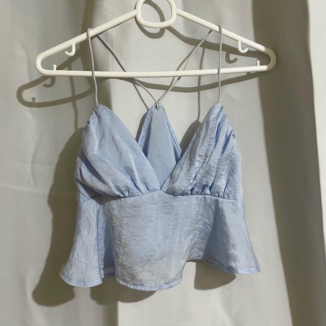 Sale! Satin bustier peplum top (Category: Sleeveless) located in Quezon City. Submitted by _decluttermica (Listing ID 1382829227, Image 1). Description: No last price!.