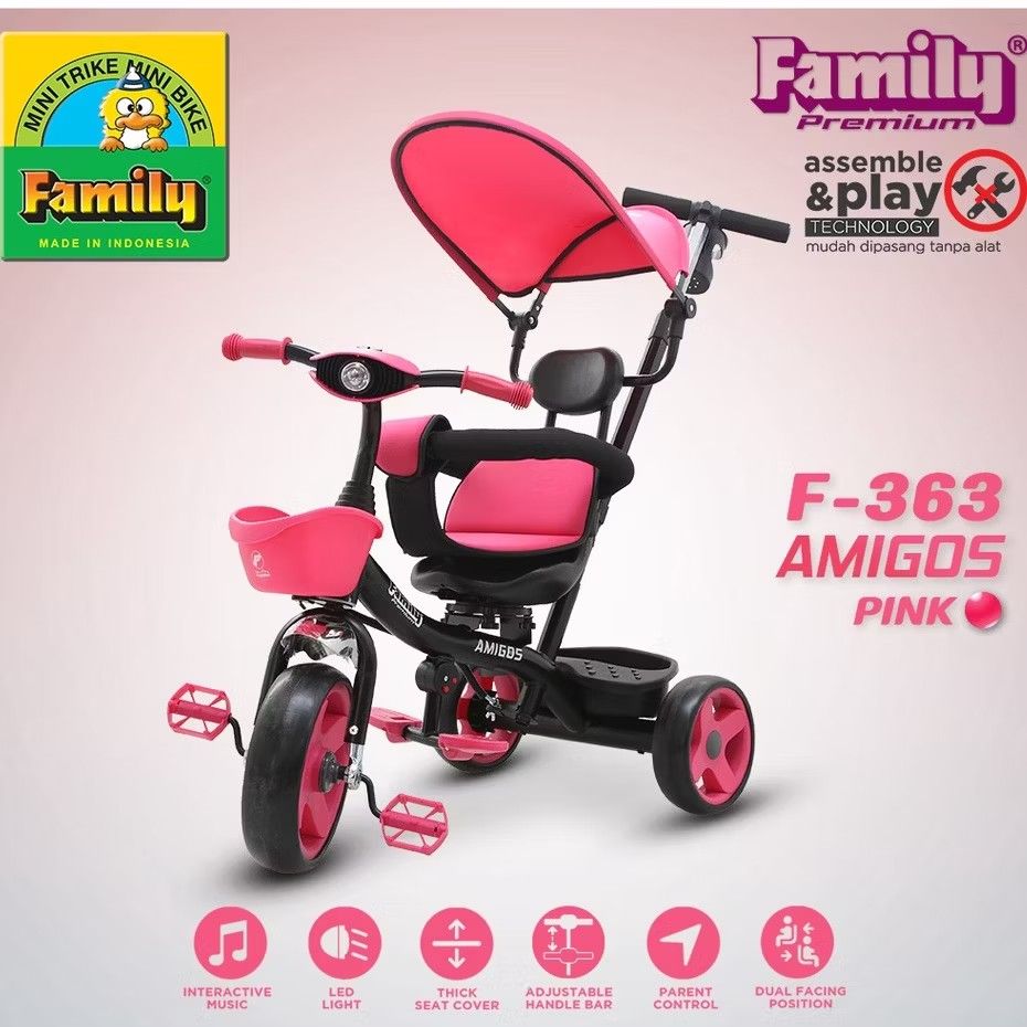 Sepeda anak (Kategori: Orang Tua, Bayi & Anak - Lainnya) berada di Jakarta Barat. Dikirim oleh wishop.gallery (ID iklan 1382805353, Gambar 2). Deskripsi: Sepeda Anak merk Family Mulus good condition seperti difoto Kursi dapat diputar 360°.