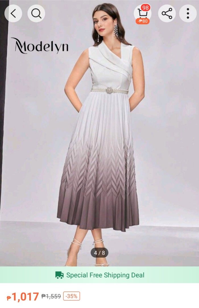 Shein Dress Brand New (Category: Dresses) located in Sariaya. Submitted by declutteringwithgru (Listing ID 1382799894, Image 1). Description: medium on tag.