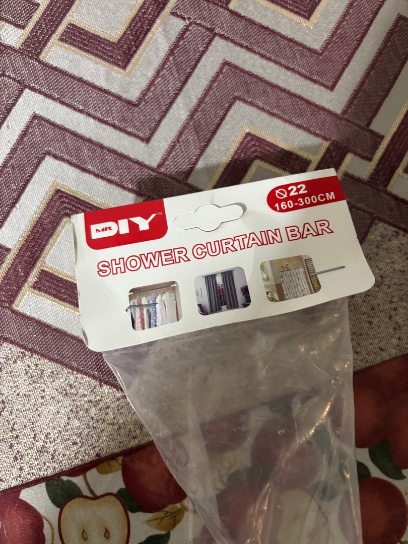 Shower curtain rod, stainless rod (Category: Bathroom & Kitchen Fixtures) located in Manila. Submitted by bma10 (Listing ID 1382875955, Image 1). Description: Bought at mr diy 300+.