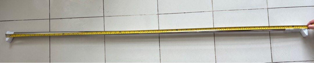 Shower curtain rod, stainless rod (Category: Bathroom & Kitchen Fixtures) located in Manila. Submitted by bma10 (Listing ID 1382875955, Image 3). Description: Bought at mr diy 300+.