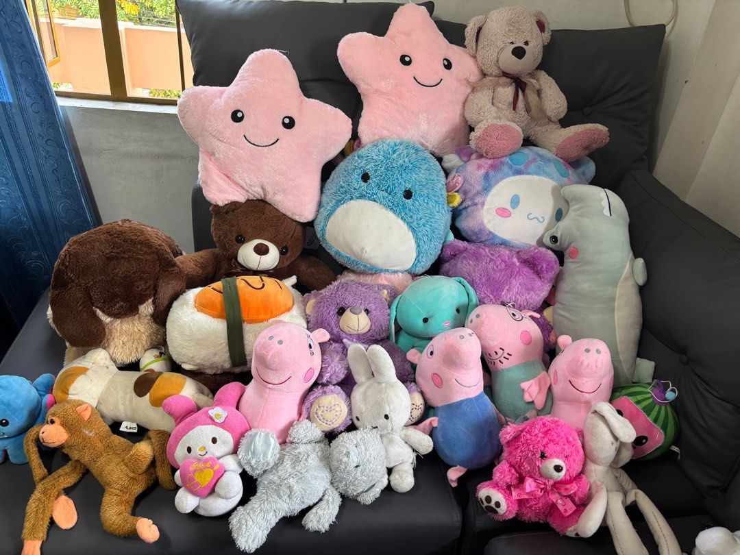 Stuff toys (Category: Infant Playtime) located in Manila. Submitted by amarantosh14939 (Listing ID 1382785128, Image 1). Description: For sale: Take all stuff toys, mostly are in perfect condition, yung iba mejo luma na but pde naman labhan RFS: Decluttering and hindi nadin naglalaro anak ko.