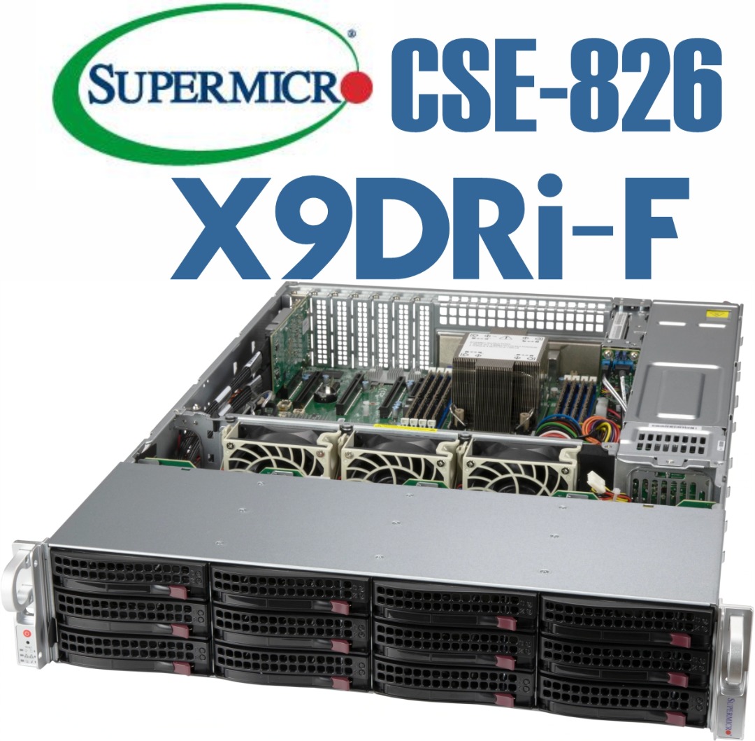 Supermicro SuperChassis CSE-826 X9DRi-F 12 x 3.5