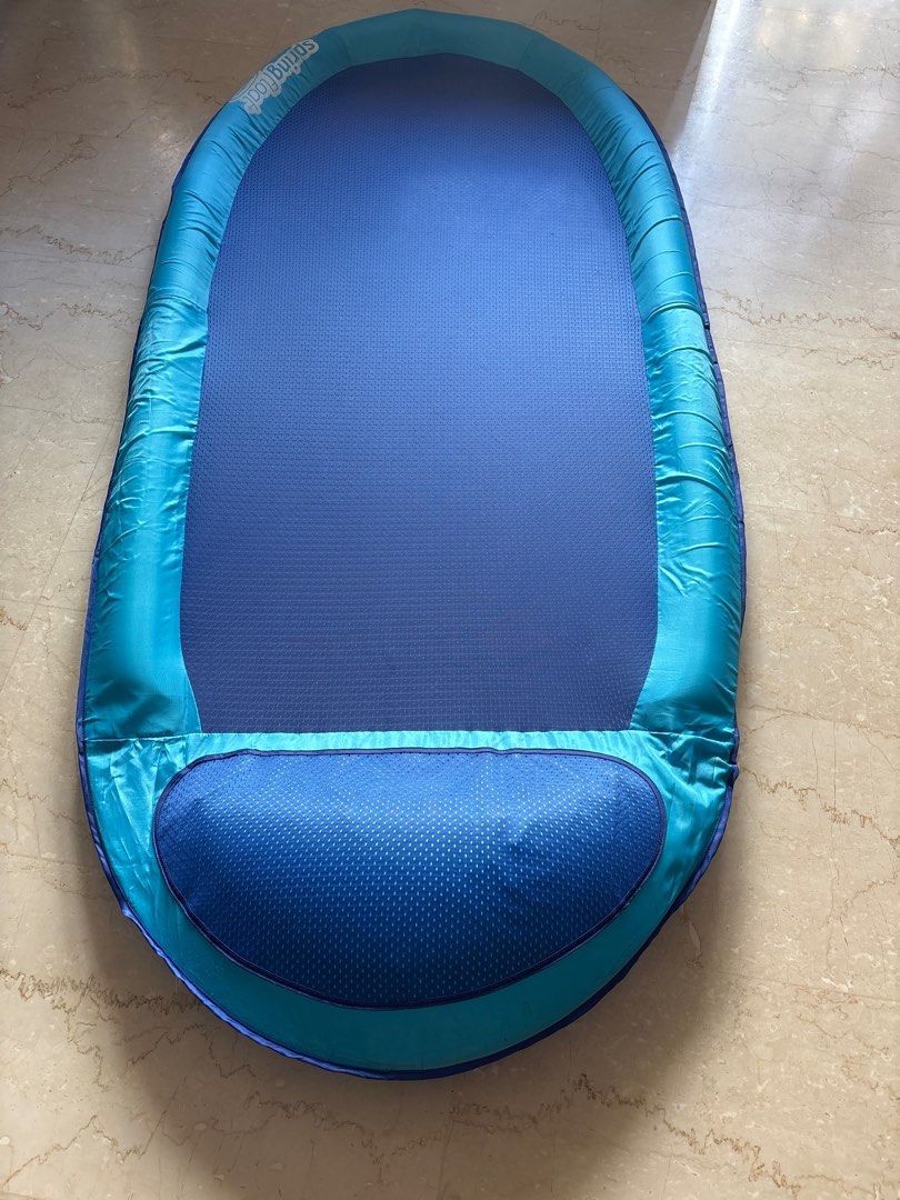 SwimWays Spring Float - Blue (Category: Water Sports) located in Singapore. Submitted by richardrob56446 (Listing ID 1382703899, Image 1). Description: SwimWays Spring Float is perfect for relaxing in the pool. It features a comfortable design and is easy to fold and store. The vibrant blue color will make you stand out. Great for a day of fun in the sun! Great for both kids and adults. Length - 170cm Width - 78cm Buyer to collect from East Coast