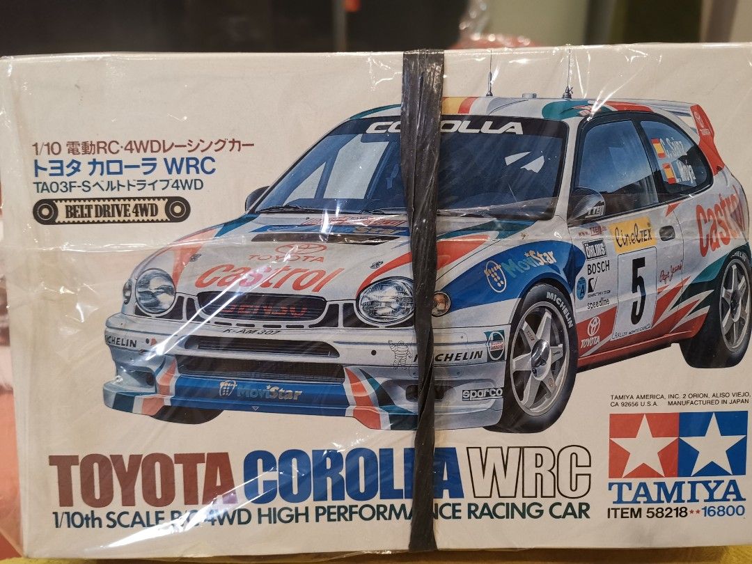 TAMIYA RC TOYOTA (Category: Vehicle & Diecast Models) located in Manila. Submitted by genesis11_21 (Listing ID 1382745187, Image 3). Description: 58394 Eclipse Advan Sc430 Ta05 Ifs full bearing, w /motor/ P20,400 58432 Lexus Gs400 Tt01D type E full bearing, sport tuned motor, super driftech tire/ P15,000 58468 Altezza Tt01DtypeE sport tuned motor, cva damper shock /P11,300 58218 Corolla WRC Ta03F-S belt drive 4Wd /P24,100 92200 Castrol Celica GT-