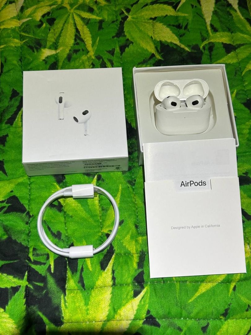 Top-Grade Premium AirPods 3rd Gen (Category: Earphones) located in Cavite. Submitted by jahmyk888 (Listing ID 1382828613, Image 1). Description: Authentic Top-Grade AirPods 3rd Gen – Brand New & Sealed Defective Warranty Upon Unboxing All Features Fully Working Rename Feature – Customize your AirPods name Pop-up Pairing – Smooth connection with Apple devices GPS (Find My AirPods) – Easily track your AirPods Smart Touch Controls – Tap to play, pau