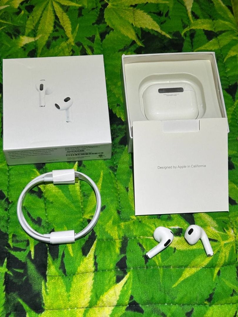 Top-Grade Premium AirPods 3rd Gen (Category: Earphones) located in Cavite. Submitted by jahmyk888 (Listing ID 1382828613, Image 3). Description: Authentic Top-Grade AirPods 3rd Gen – Brand New & Sealed Defective Warranty Upon Unboxing All Features Fully Working Rename Feature – Customize your AirPods name Pop-up Pairing – Smooth connection with Apple devices GPS (Find My AirPods) – Easily track your AirPods Smart Touch Controls – Tap to play, pau