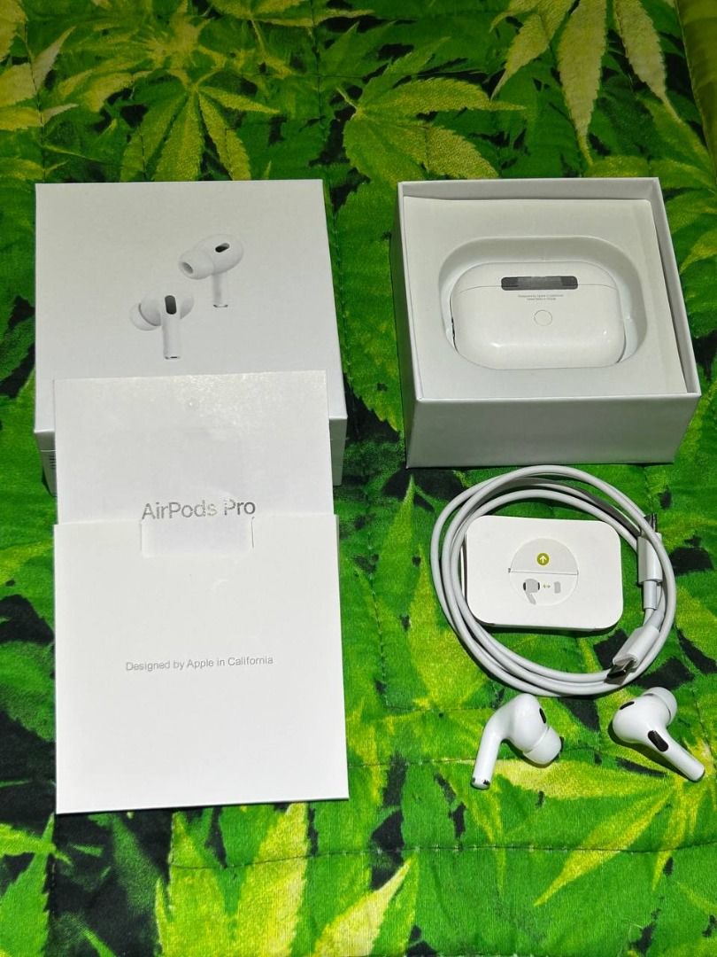 Top-Grade Premium AirPods Pro 2nd Gen. (Category: Earphones) located in Cavite. Submitted by jahmyk888 (Listing ID 1382832305, Image 3). Description: Authentic Top-Graded AirPods Pro 2nd Gen (USB-C) Defective Warranty Upon Unboxing All Features Fully Working: Instant Pop-up Pairing with iPhones Advanced Active Noise Cancellation – blocks 2x more noise Transparency Mode – hear surroundings naturally GPS Tracking (Find My) – easy to locate Smart To