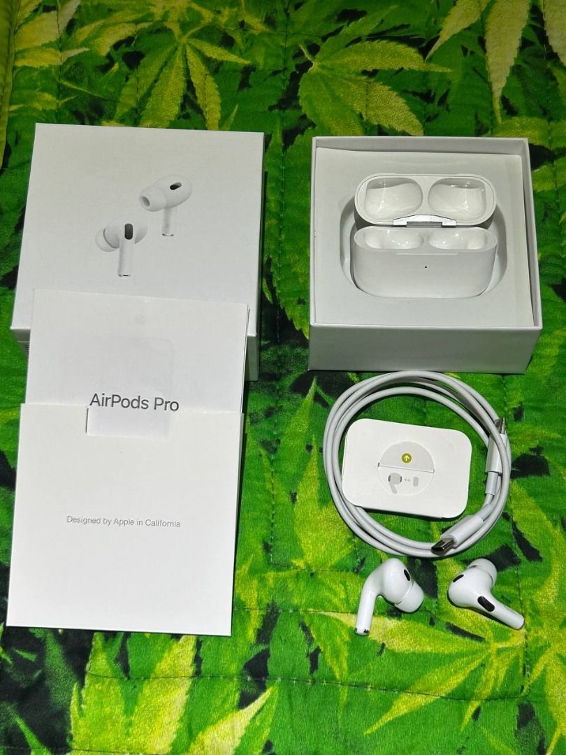 Top-Grade Premium AirPods Pro 2nd Gen. (Category: Earphones) located in Cavite. Submitted by jahmyk888 (Listing ID 1382832305, Image 2). Description: Authentic Top-Graded AirPods Pro 2nd Gen (USB-C) Defective Warranty Upon Unboxing All Features Fully Working: Instant Pop-up Pairing with iPhones Advanced Active Noise Cancellation – blocks 2x more noise Transparency Mode – hear surroundings naturally GPS Tracking (Find My) – easy to locate Smart To