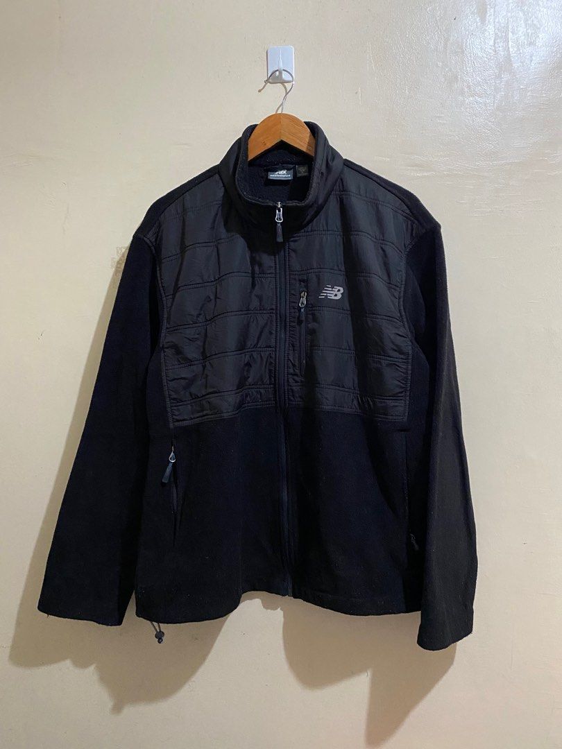 Vintage New Balance Techfleece jacket (Category: Coats, Jackets and Outerwear) located in Angeles City. Submitted by luigisells (Listing ID 1382857037, Image 1). Description: Size L Very Good Condition Issue/s: see last pic, lints MOP: Gcash or Bank Transfer Courier: J&t Express.