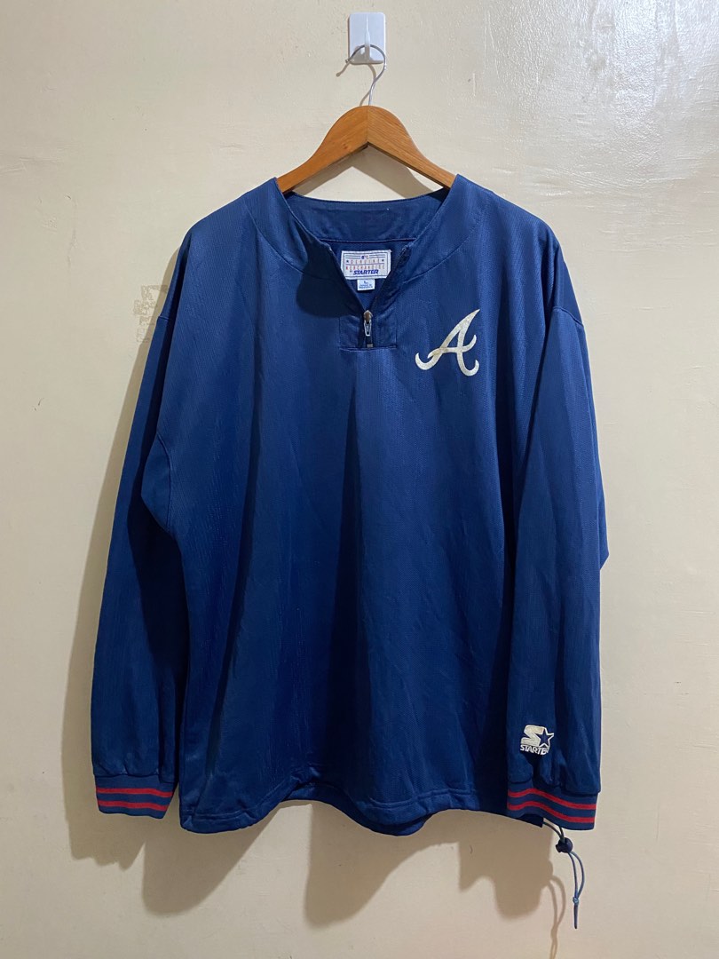 Veste Starter Atlanta Braves Taille L – Hank Aaron – Vintage Années 80 MLB