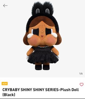 CRYBABY plushdoll ブラック Black - CRYBABY SHINY SHINY SERIES-Plush Doll - POP MART
