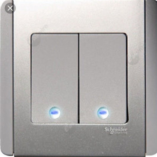 [NEW] Schneider Electric Neo 2 Gang 1 Way Light Switch Vertical Press ...