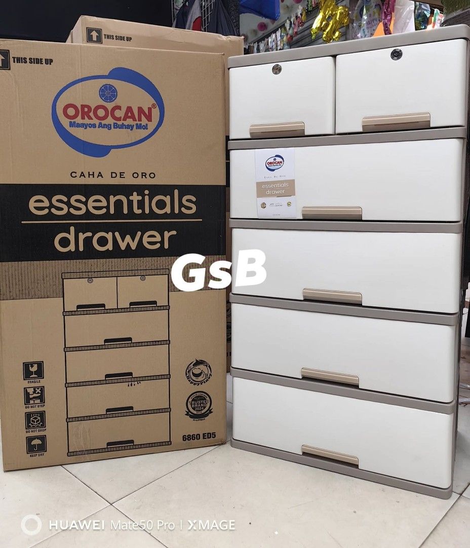 5 Layer Orocan Essential Drawer (Category: Shelves, Cabinets & Racks) located in Manila. Submitted by onlineshoppersph (Listing ID 1383034893, Image 1). Description: Cash On Deliver - Metro Manila - Delivery Fee/Handling Fee shouldered by BUYERS - DF/HF depends on BUYERS Location LALAMOVE PICK UP - Cash on Deliver - Metro Manila & Nearby DELIVER THRU COURIER, CARGO & BUS - Provincial Buyers - Payment 1st Thank You.