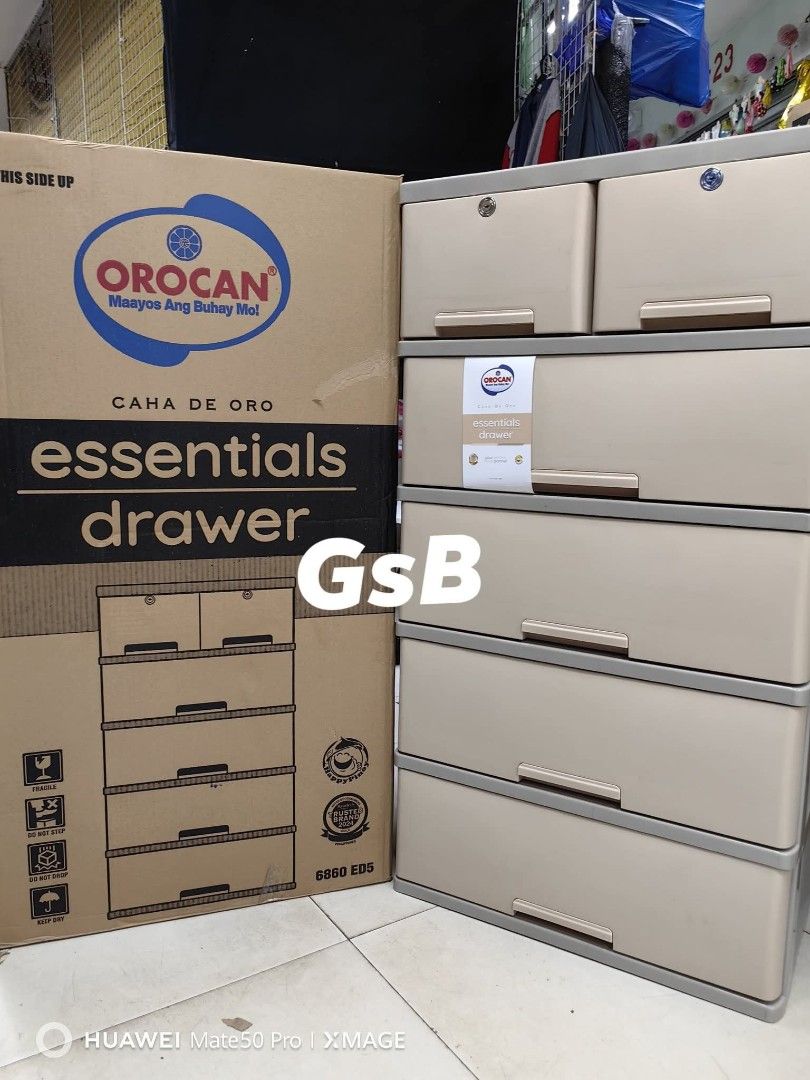5 Layer Orocan Essential Drawer (Category: Shelves, Cabinets & Racks) located in Manila. Submitted by onlineshoppersph (Listing ID 1383034893, Image 3). Description: Cash On Deliver - Metro Manila - Delivery Fee/Handling Fee shouldered by BUYERS - DF/HF depends on BUYERS Location LALAMOVE PICK UP - Cash on Deliver - Metro Manila & Nearby DELIVER THRU COURIER, CARGO & BUS - Provincial Buyers - Payment 1st Thank You.
