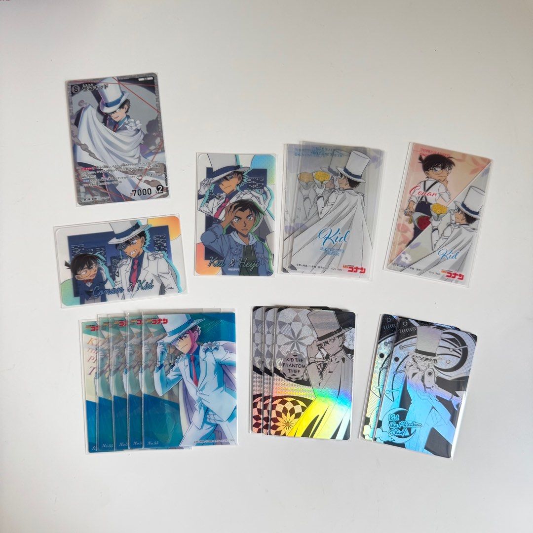 名偵探柯南 怪盜基德 基德 TCG 透卡 黑白雷射閃卡 enSKY twincare 黑羽快斗 平次 柯南 捧花系列 #個性潮流派