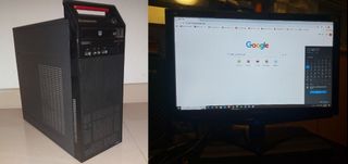 Pick up at Leung King LRT Station, Tuen Mun - Lenovo ThinkCentre Edge 71 Intel® Core™ i5 with Built-in Speaker Computer + Viewsonic 22" LED MON. with Two Power Cables and One VGA Cable64180232256258110