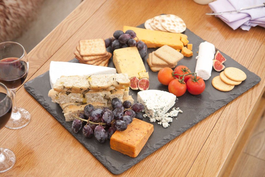 ✨ Brand New Slate Stone Serving Boards – Set of (Round, Square