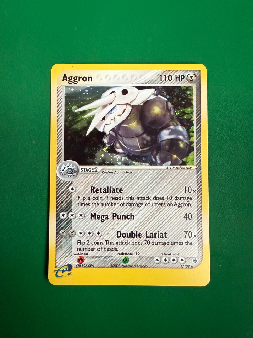 Aggron 1/109 Holo - Ex Ruby & Sapphire - Pokemon TCG, Hobbies & Toys ...