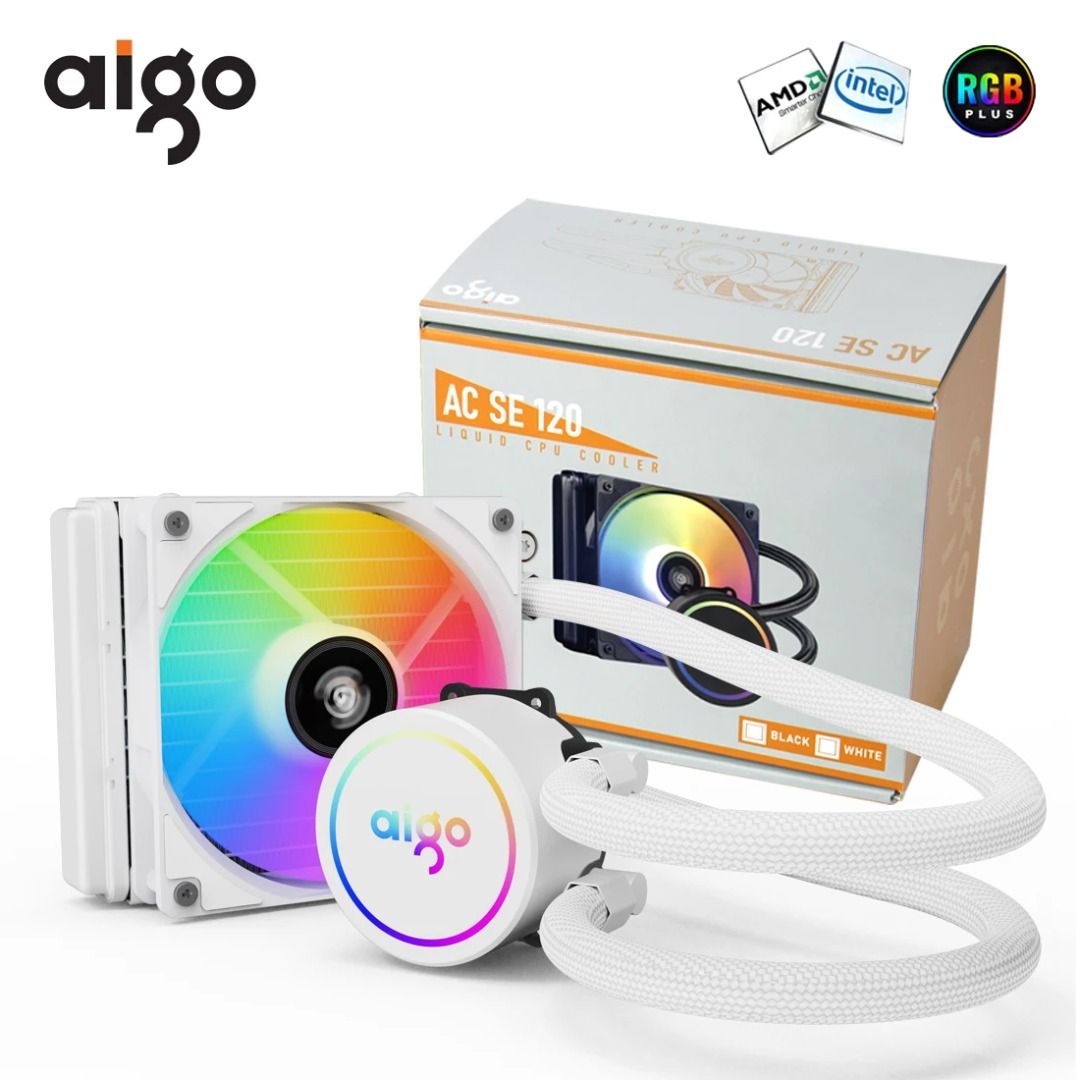 Aigo NEW Water Cooling CPU Cooler 120 240 mm RGB Fan Liquid Heatsink ...