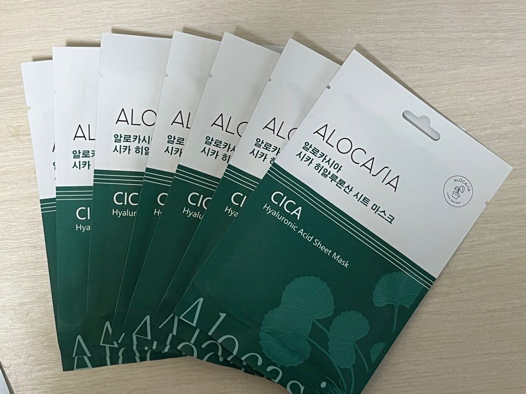 由 belle202004 (刊登 ID 1382983742，圖片 2) 提交，位於 台中市 (Taichung) 的 ALOCASIA 積雪草玻尿酸舒緩保濕面膜（單片） (類別：護膚、清潔產品)，說明：一片10 總共有7片 屈臣氏購入 面膜太多想出清 效期2027/08/20 🉑買貨便 運費$38 歡迎跟賣場其他商品一起帶走 🉑小議價😆。