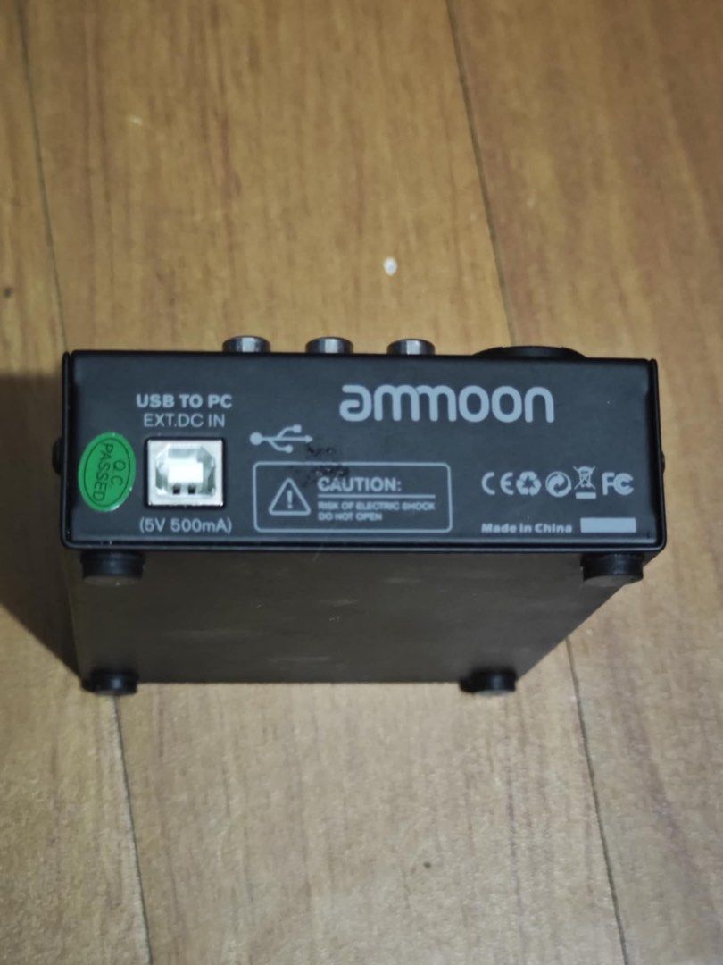 Ammoon AGE03 (Category: Other Audio Equipment) located in Makati City. Submitted by thethrilltofind (Listing ID 1382979987, Image 2). Description: Ammoon AGE03 5-Channel Mini Mic-Line Mixing Console Mixer with USB Audio Interface Built-in Echo Effect USB Powered for Recording DJ blah blah blah [edit] + 1 xlr cord ₱2500 RFS: Di na nagagamt, tinatamad na mag rap si ropa..
